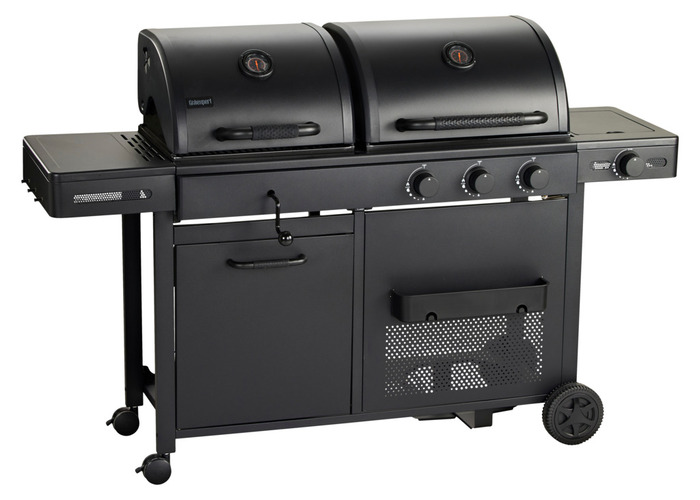 Gasolgrill 3 brännare + 1 sidobrännare 12,95 kW Grillexpert